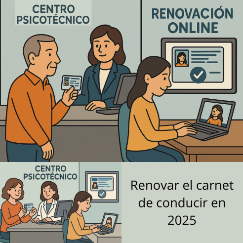 Renovar el carnet de conducir en 2025